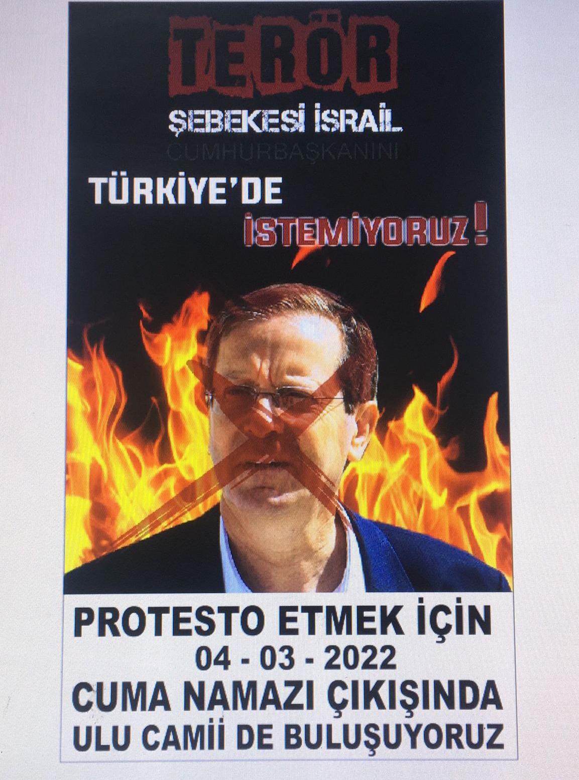 AFŞİN'DE KATİL HERZOG'UN TÜRKİYE'YE DAVET EDİLMESİ PROTESTO EDİLECEK (DAVET)