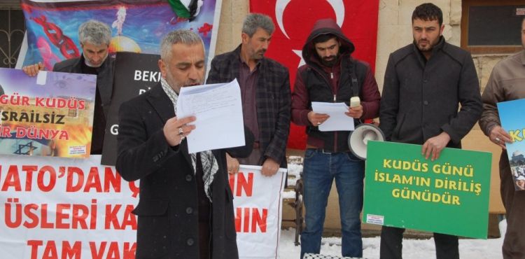 AFŞİN'DE ŞER PLANI YÜZYILIN ANLAŞMASI PROTESTO EDİLDİ (FOTO)