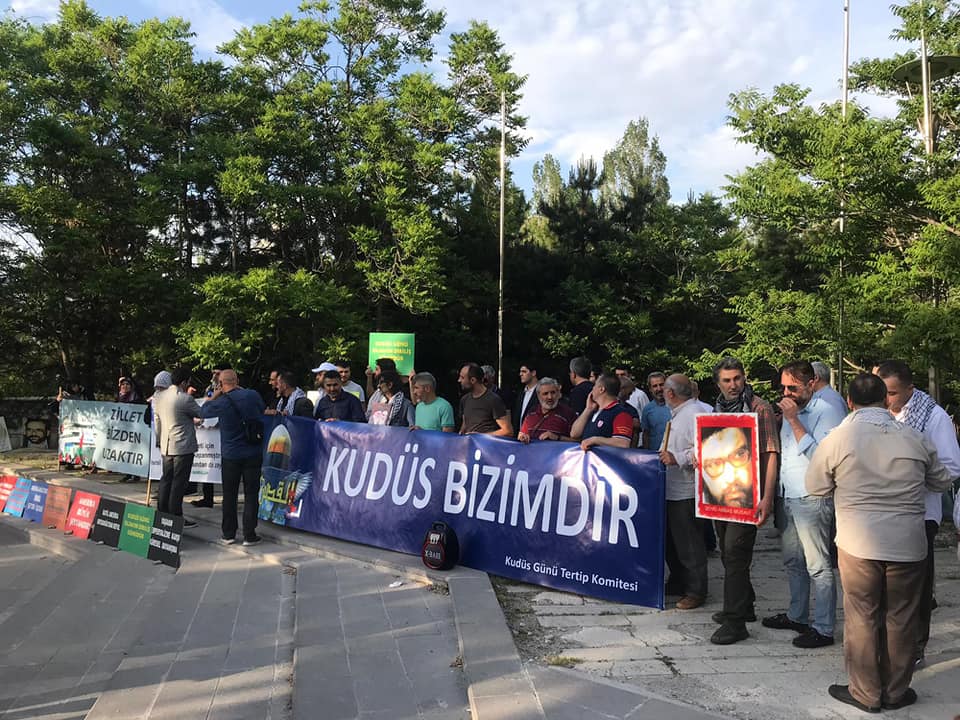 ANKARA’DA DÜNYA KUDÜS GÜNÜ’NDE  SİYONİST REJİM ELÇİLİĞİ ÖNÜNDE BASIN AÇIKLAMASI DÜZENLEMEK İÇİN VALİLİĞE DİLEKÇE VERİLDİ