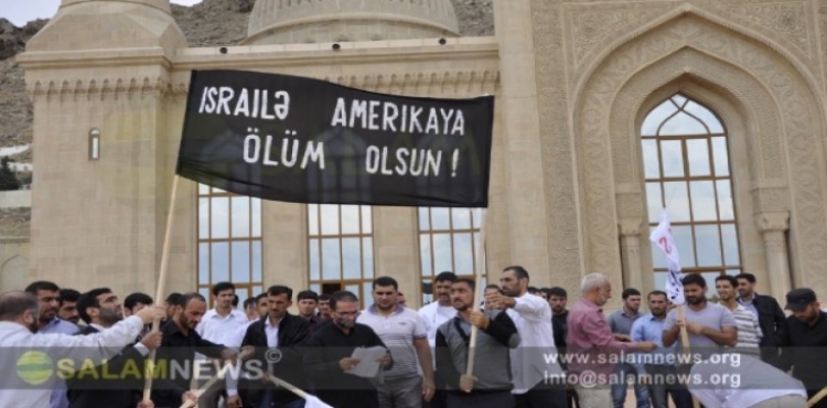 AZERBAYCAN POLİSİ KUDÜS GÜNÜ'NÜ KUTLAYAN MÜSLÜMANLARA SALDIRDI 