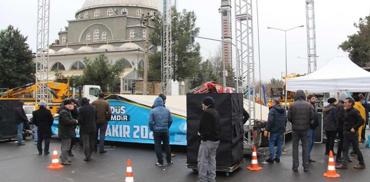 DİYARBAKIR KUDÜS MİTİNGİNE HAZIRLANIYOR 