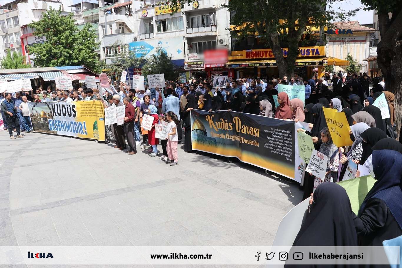 GAZİANTEP'TE DÜNYA KUDÜS GÜNÜ BASIN AÇIKLAMASI (VİDEO)