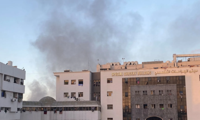 İŞGALCİ İSRAİL ORDUSU ŞİFA TIP KOMPLEKSİNİ BOMBALADI