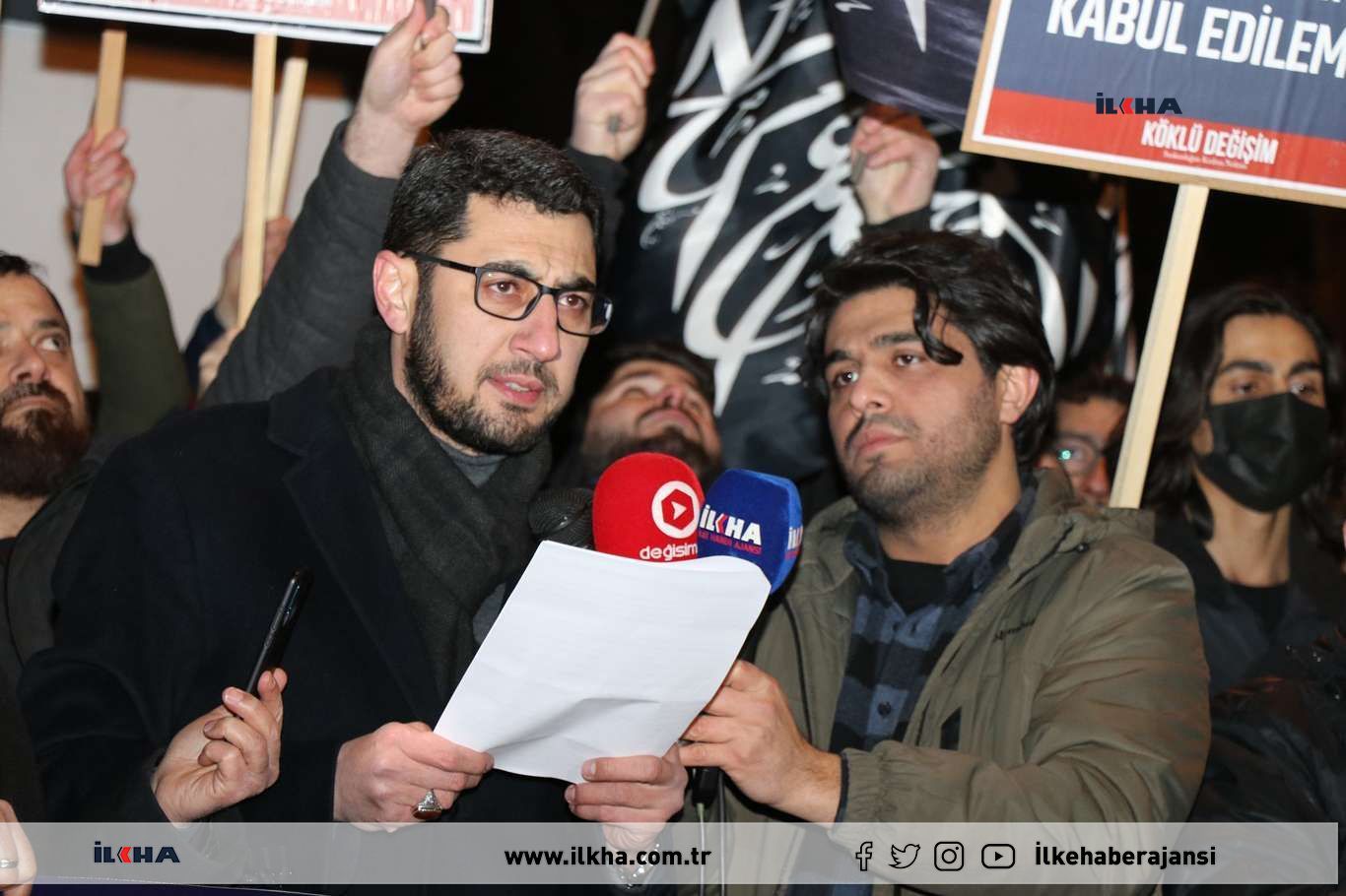 KÖKLÜ DEĞİŞİM'DEN ANKARA'DA HERZOG PROTESTOSU