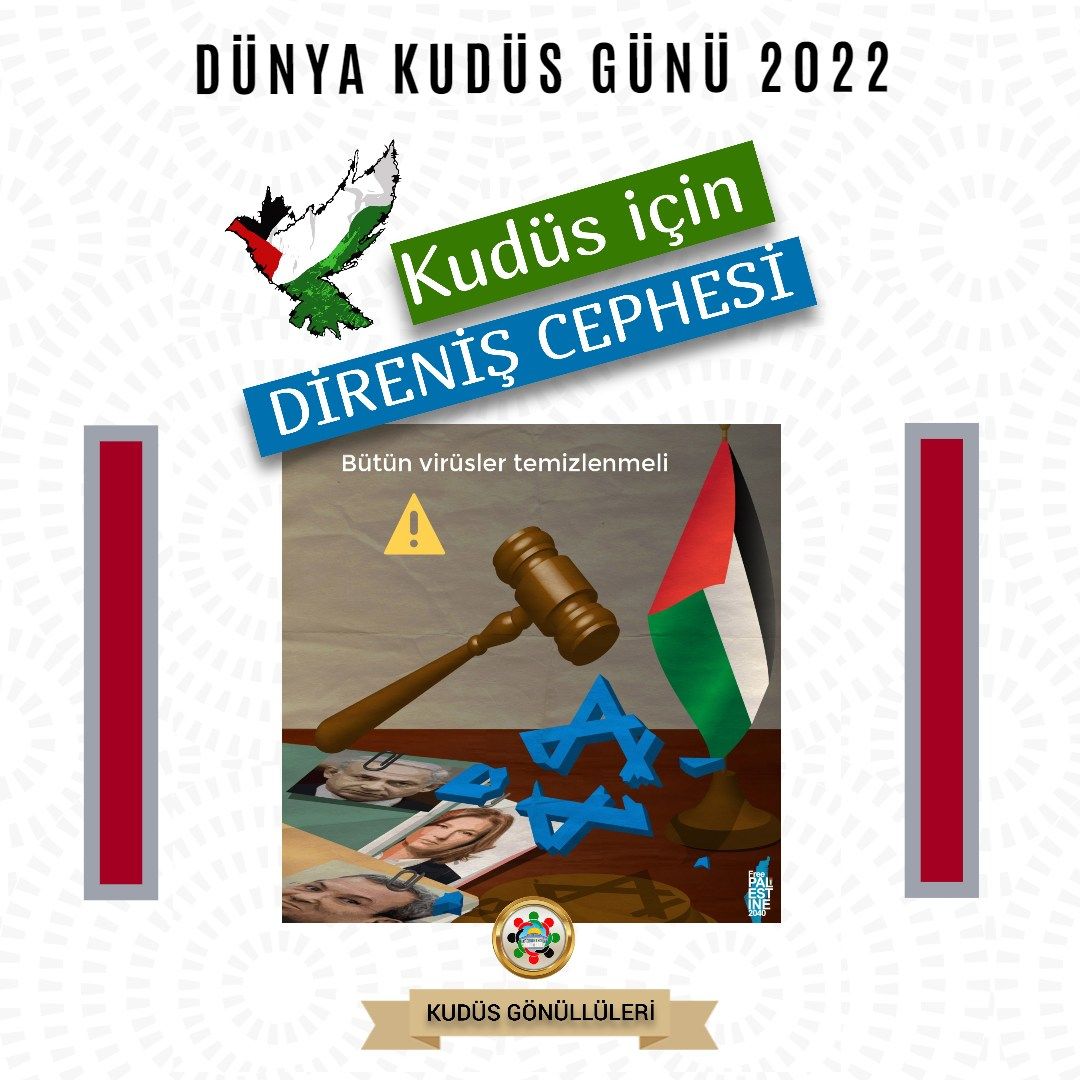 KUDÜS GÖNÜLLÜLERİ 2022 DÜNYA KUDÜS GÜNÜ GÖRSELLERİNİ YAYINLADI (FOTO)