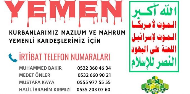 KURBANLARIMIZ MAZLUM VE MAHRUM YEMENLİ KARDEŞLERİMİZ İÇİN (KAMPANYAYA DAVET)