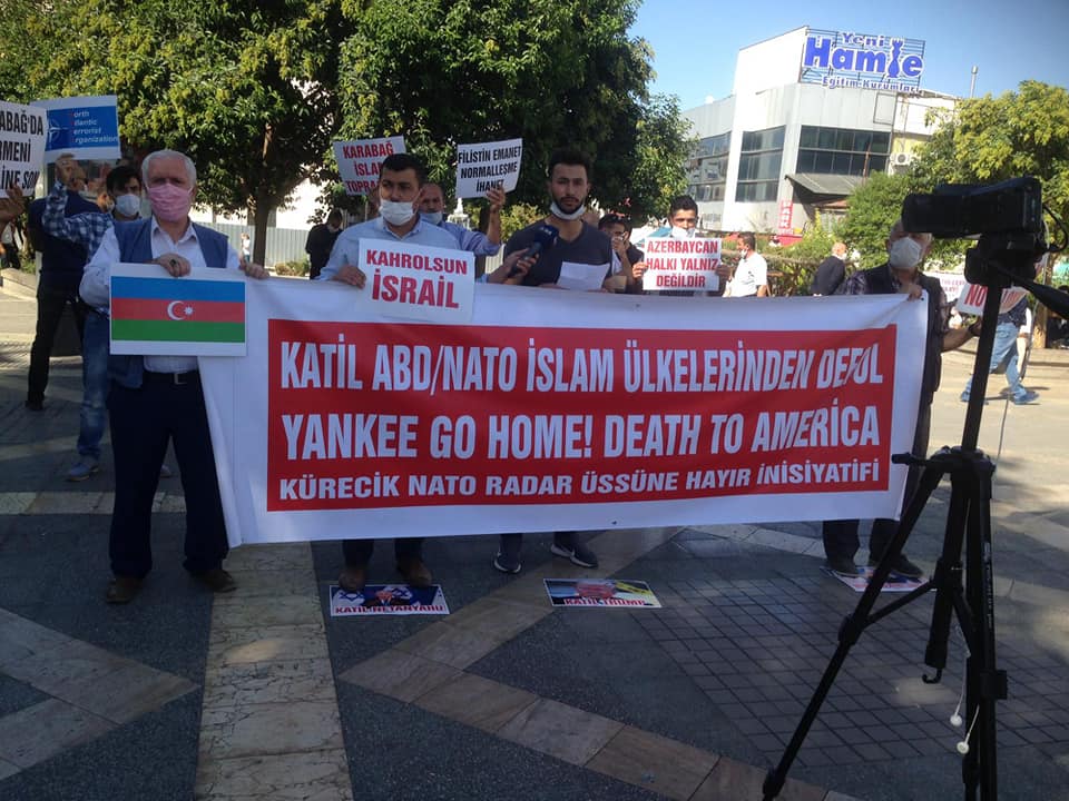 MALATYA'DA NATO'DAN ÇIKILSIN ÜSLER KAPATILSIN FERYADI YÜKSELDİ VE AZERBAYCAN'A DESTEK VERİLDİ (VİDEO-FOTO)