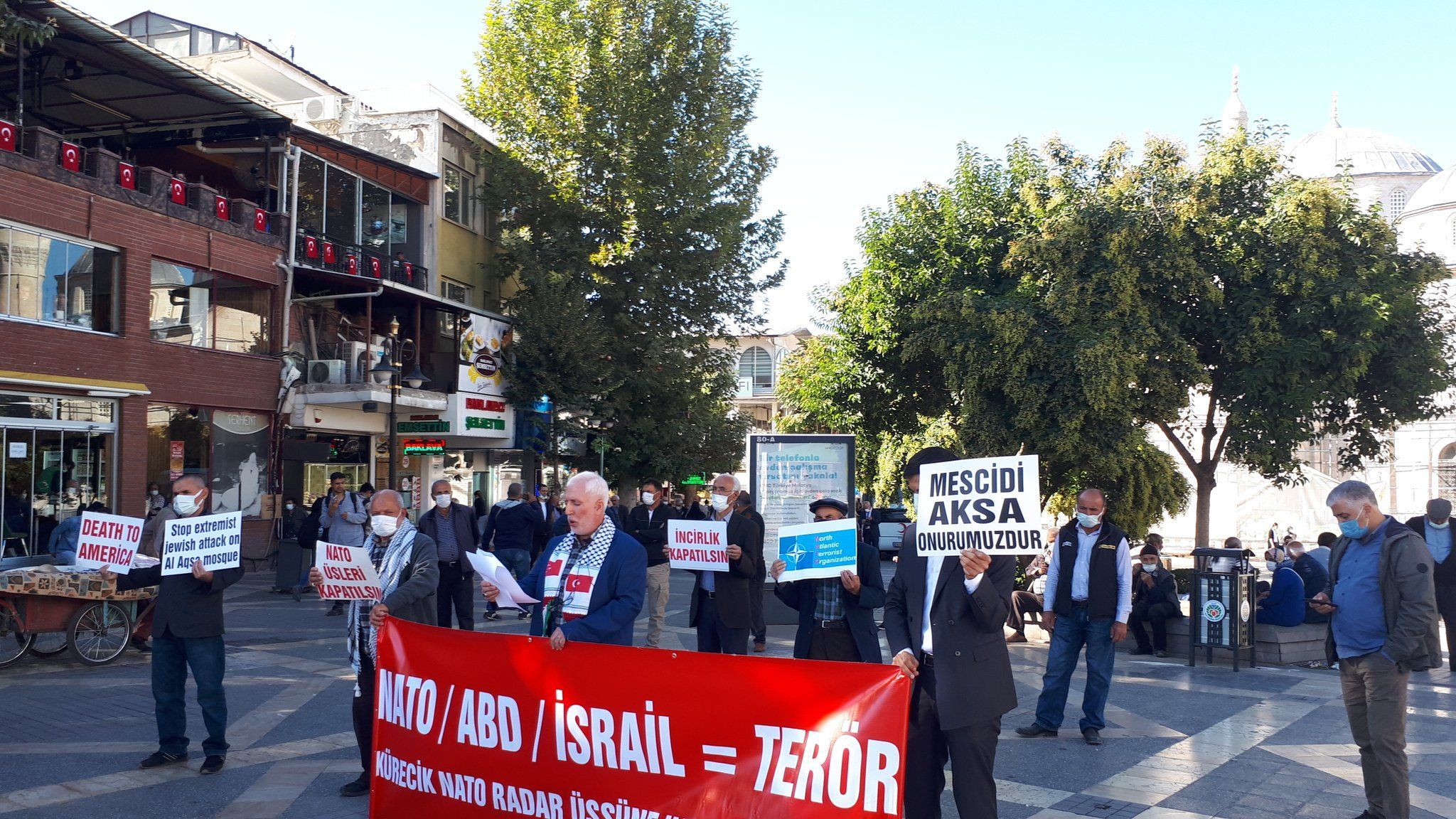 MALATYA'DA NATO'YA VE ÜSLERİNE HAYIR EYLEMİ DÜZENLENDİ/MESCİDİ AKSA'YA YÖNELİK İHLALLER KINANDI (FOTO/VİDEO)