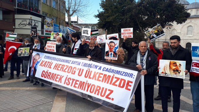 MALATYA’DA SİYONİST HERZOG’UN TÜRKİYE’YE DAVET EDİLMESİ PROTESTO EDİLDİ (VİDEO-FOTO)