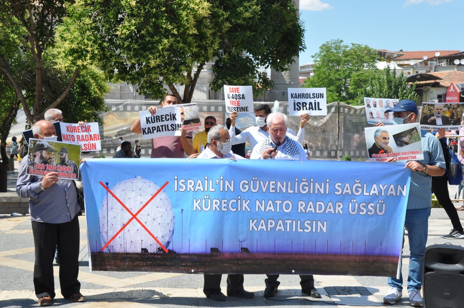 MALATYA'DAN KÜRECİK NATO RADAR ÜSSÜ KAPATILSIN FERYADI YÜKSELDİ VE KUDÜS'ÜN KILICI SAVAŞI ZAFERİ KUTLANDI (FOTO-VİDEO)