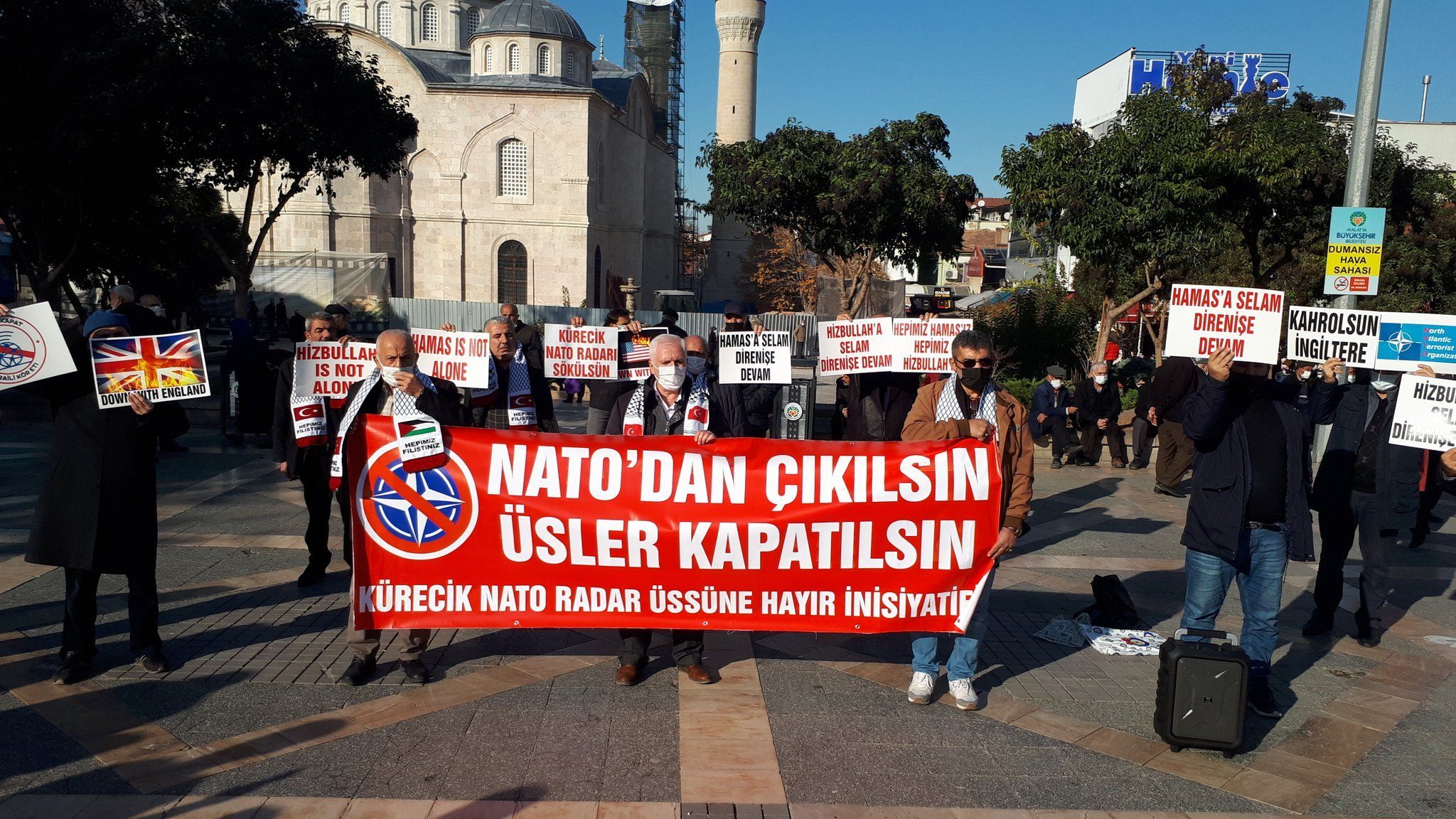 MALATYA'DAN YÜKSELEN SES: NATO'YA HAYIR ÜSLER KAPATILSIN HEPİMİZ HAMAS'IZ HEPİMİZ HİZBULLAH'IZ (FOTO/VİDEO)