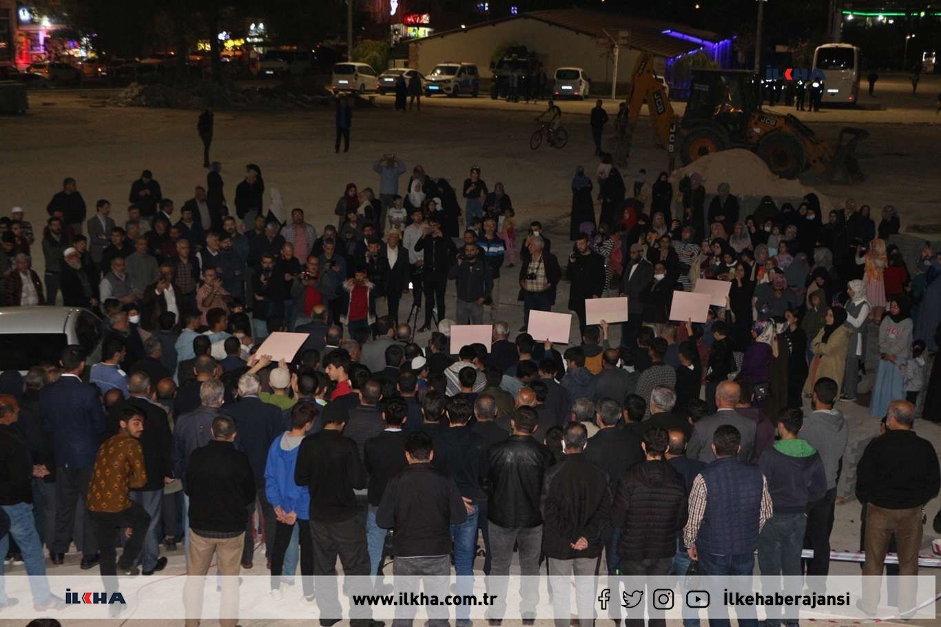 MARDİN'DE SİYONİST İŞGAL'E TEPKİ İÇİN TOPLANILDI (VİDEO)