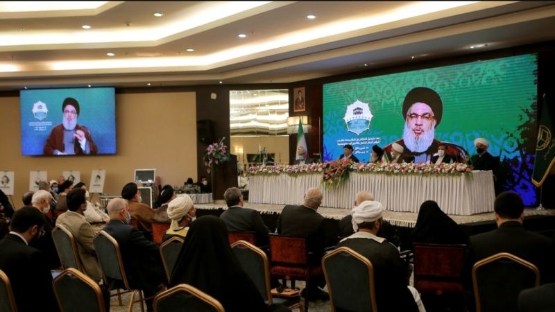 NASRALLAH İSLAMİ VAHDET KONFERANSINDA KONUŞTU