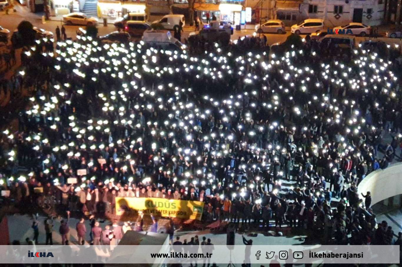 ÖZGÜR FİLİSTİN İÇİN DİYARBAKIR TEK YÜREK OLDU (VİDEO)