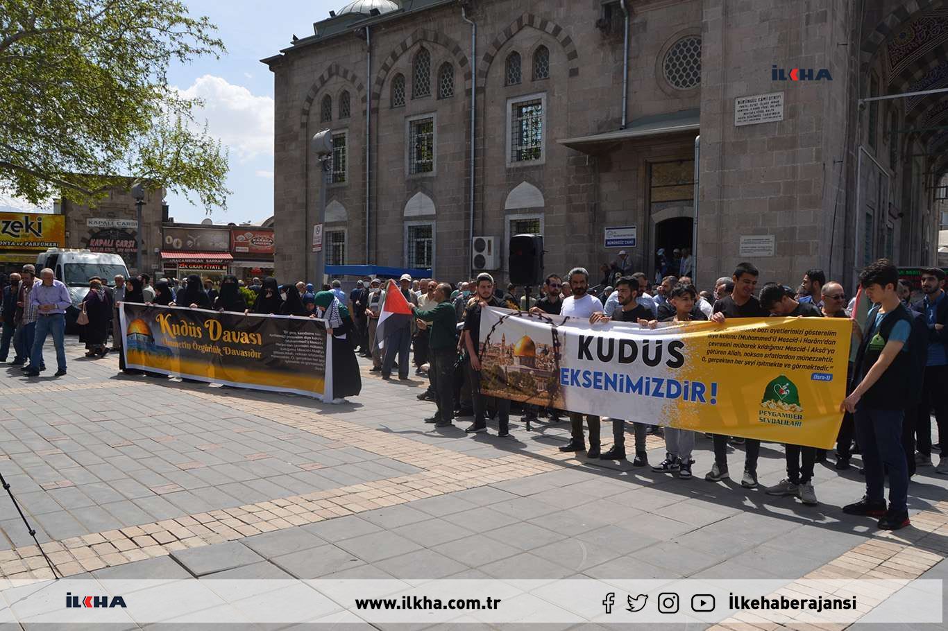 PEYGAMBER SEVDALILARI VAKFI KAYSERİ'DE KUDÜS GÜNÜ MÜNASEBETİYLE BASIN AÇIKLAMASI DÜZENLEDİ (VİDEO)