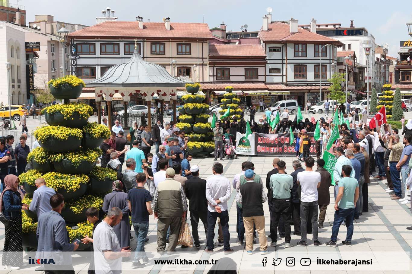 PEYGAMBER SEVDALILARI VAKFI KONYA'DA KUDÜS GÜNÜ MÜNASEBETİYLE BASIN AÇIKLAMASI DÜZENLEDİ (VİDEO)