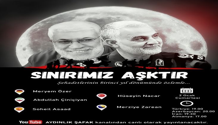 SINIRIMIZ AŞK'TIR PROGRAMINA DAVET