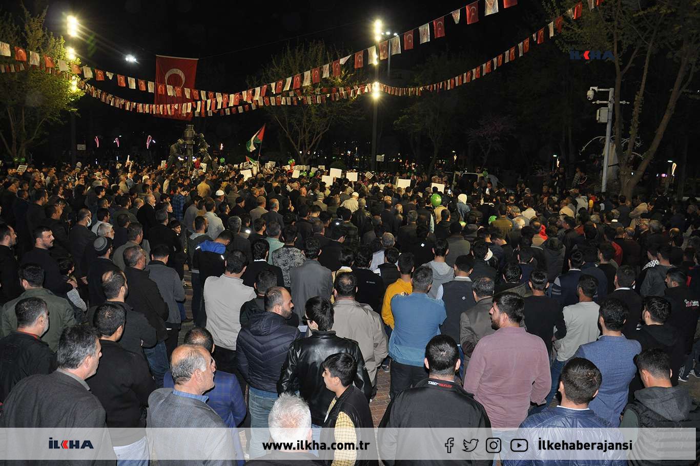 SİYONİST REJİM İSRAİL'İN SALDIRILARI BATMAN'DA PROTESTO EDİLDİ (VİDEO)